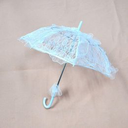 Fans parasols kanten bloemen paraplu bruiloft decoratie bruid handgemaakte fotografie prop paraplu parasol met verschillende patronen