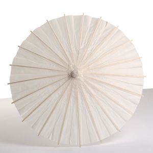 Ventilateurs Parasols Mariage Mariée Parasols Papier Blanc Parapluie Manche En Bois Japonais Artisanat Chinois 60cm Diamètre Parapluies dh9