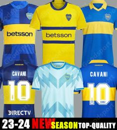 2324 Boca Juniors Soccer Jerseys Villa Salvio Hommes Enfants Benedetto Salvio Camisa de Futebol 23 24 Chemise de football TEVEZ CARLITOS MARCOS ROJO VAZQUEZ CAVANI