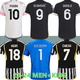 Fans Player Soccer Jerseys 2023 2024 Home Away MILIK DI MARIA VLAHOVIC KEAN POGBA CHIESA McKENNIE LOCATELLI top maillots 23 24 Kits hommes et enfants unifor JuvEs