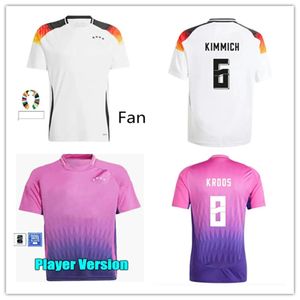 Fans Player Version 2024 Kroos Wirtz Jersey Havertz Gnabry Soccer Jerseys Kits de fútbol para niños 24 25 Gundogan Hummels Kimmich Muller Fútbol Camisa