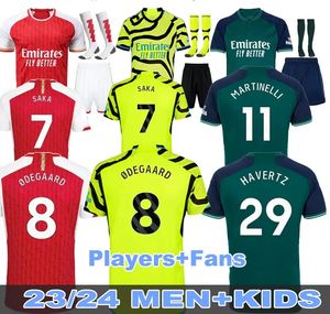 Fans Spelerversie voetbalshirts SALIBA Gunners 23 24 MARTINELLI G. JESUS 2023 2024 ARSen Pre Match jersey SAKA Alle voetbalshirts Doel ODEGAARD-tenue Kinduitrusting