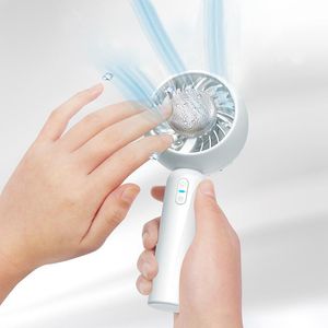 Fans Draagbare koeling Handventilator USB Oplaadbaar Kleine miniventilator Halfgeleiderkoeling 2000mAh Batterij Handventilator Buiten