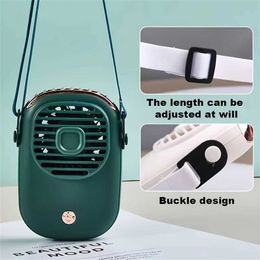 Fans ventilateur portable portable silencieux avec une sangle de cou adaptée à une utilisation en plein air être chargé via USB