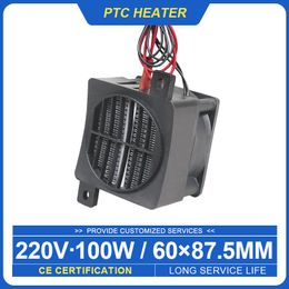 Ventilateurs chauffage PTC 220V 100W chauffage en céramique avec ventilateur de chaleur pour l'incubateur PTC Céramic Thermistance Isolation Fan Fan Water