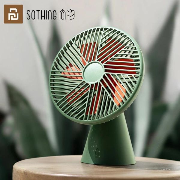 Sothing – ventilateur de bureau Version forêt tropicale, Mini ventilateur Rechargeable, portable, amovible, Super vent, silencieux, refroidisseur pour la maison