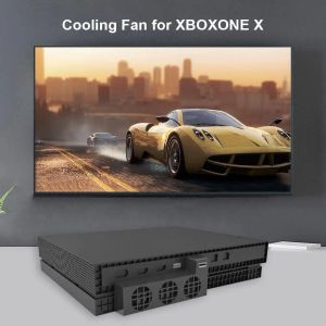 Ventiladores Control de temperatura Ventilador de refrigeración USB para consola Xbox One X Sistema de refrigeración para consola de juegos Xbox One X con 3 ventiladores de refrigeración