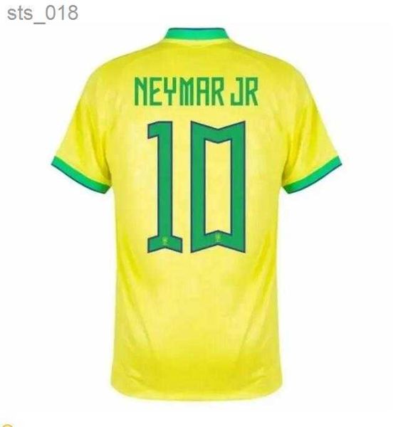 Les fans en tête du Brésil JR 2024.Maillot de football de l'équipe nationale du Brésil P.COUTINHO, kit pour enfants, L.PAQUETA PELE MARCELO, maillot de football, uniforme H240312