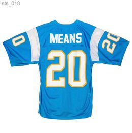 Fans hauts maillots de football maillot de football cousu Ladainian Tomlinson 55 Junior Seau Natrone H240313