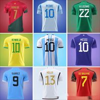 Les fans sont en tête de soccer maillot 22 Uniformes de football de la Coupe du monde du Qatar Uniformes nationaux d'équipe nationale L'absorption de sueur de vente directe personnalisée ne perd pas de couleur de polyester de couleur