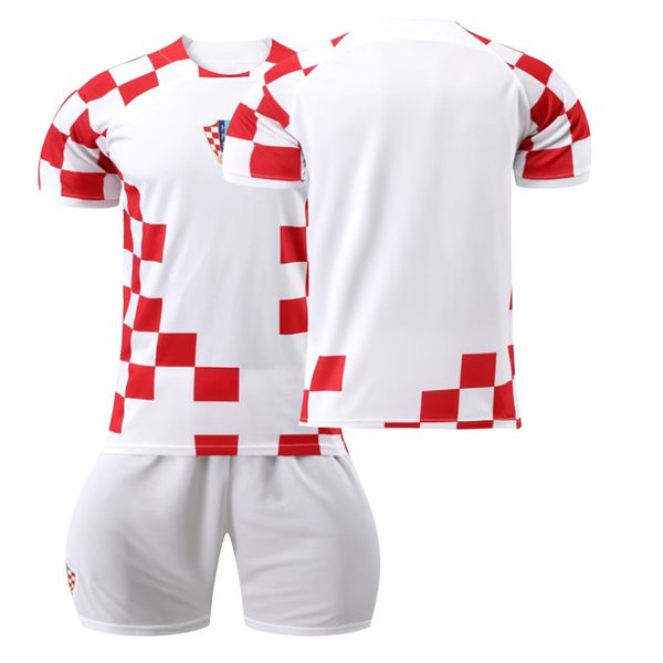 Fans Tops maillot de football 22 Coupe du monde Croatie équipe nationale costume authentique usine directe en gros détail numéro d'étoile personnalisation