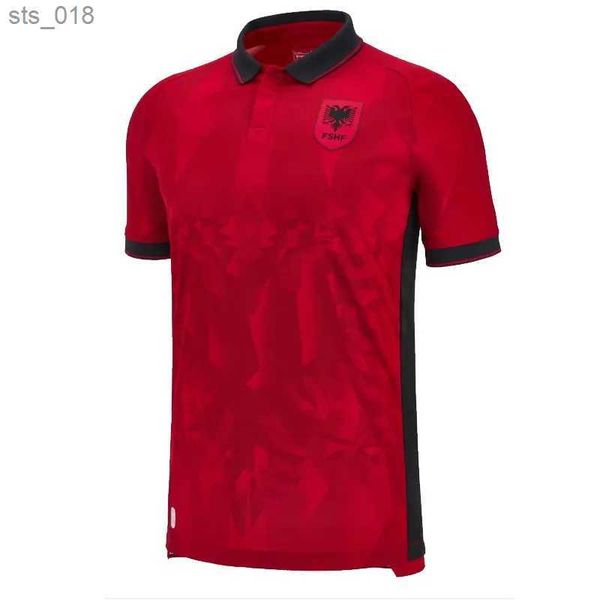 Fans Tops Camisetas de fútbol Albania Inicio Jersey rojo Camisas blancas Tercero Negro Uniforme de fútbol del equipo nacional de manga cortaH240312
