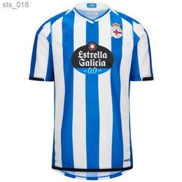 Fans Tops Camisetas de fútbol Deportivo La Coruña para hombre D.VILLARES BARBERO DAVO YEREMAY CAYARGA Camiseta de fútbol local Uniformes de manga cortaH240312