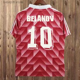 Fans Tops Tees 1987 1988 Union soviétique Retro BELANOV Soccer Jersey 1990 BLOKHIN Home Classic Vintage Football Shirt Court Adulte Uniformes T230720