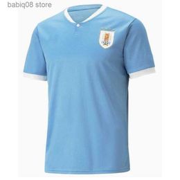 Fans Tops Tees 2022 Uruguay Soccer Jersey 22/23 L.SUAREZ E.CAVANI N.DE LA CRUZ Camiseta del equipo nacional G.DE ARRASCAETA F.VALVERDE R.ARAUJO R.BENTANCUR Uniforme de fútbol