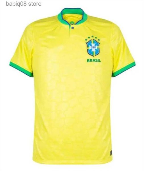 Fans Tops Tees 2023 Brésil Jerseys de football 22/23/24 CASEMIRO L.PAQUETA RICHARLISON NEYMAR chemise RAPHINHA G.JESUS VINI JR RODRYGO Kit enfants uniforme de football