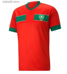 Fans Tops Tees 2023 Maroc Soccer Jerseys 22/23/24 Maillot Foot ZIYECH BOUTAIB Camiseta de futbol BOUSSOUFA EL AHMADI Maillot de football de l'équipe nationale