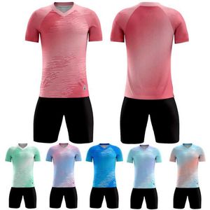 Fans Tops TEES 2023 Nieuwe Men Boys voetbaltruien Set Sportswear voetbalshirts Korte mouw Ademend dames voetbaltraining Kleding Y240423