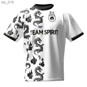 Les fans en tête de TEES 2024 Nouvelle équipe Spirit Jersey Game de mode joueur eSports Donk Uniform Competition Vêtements pour hommes Top 3D Print Boys T-shirt Fans T-shirt H240531
