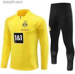 Les fans en tête de t-shirt 22 23 24 Dortmund Borussia Tracksuit Soccer Soccer Suit Training Suite survivant Fnmecha Kamara 2023 2024 Reus Bellingham Hummels Reyna Brandt Men Kids Kit M Kit m