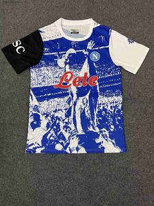 Les fans en tête de t-shirt 22-23 napoli t-shirts masculins de football d'été Polos en tissu respirant Football Outdoor Casual Professional Shirt T230720