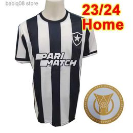 Fans Tops Tees 23 24 Botafogo Voetbalshirts voor heren SOARES MATHEUS BABI BERNARDO O.SAUER Home Zwart en Wit 3rd voetbalshirt korte mouw volwassen uniformen T230720