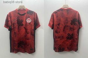 Fans Tops Tees 23 24 Canada T-shirts voor heren Zomer voetbalfan Polo's ademende stof Badge borduren outdoor voetbal casual Professioneel shirt T230720