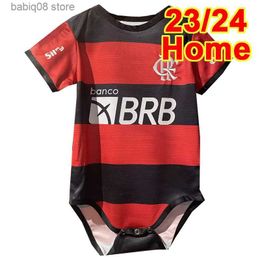 Fans Tops Tees 23 24 Flamengo GABI Ropa de bebé Camisetas de fútbol PEDRO E.RIBEIRO DE ARRASCAETA FABRICIO B. EVERTON Camisetas de fútbol local Uniforme de manga corta T230720