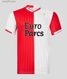 Fans Tops Tees 23 24 KOKCU Soccer Jerseys Away Gimenez Feyenoords Danilo 2023 Inicio Trauner Men Kids Kit Hartman Gimenez Paixao Taabouni Timber Red Football Shirt