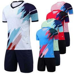 Les fans sont en tête de TEE 23/24 Nouvelle saison Men Men de football Kids Football Ensembles DIY Custom Soccer Uniform Clothes Set Training Match Training Match Sports Costume Y240423