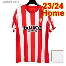 Fans Tops T -stukken 23 24 Sporting de Gijon Mens voetbaljerseys Izquierdoz Queipo Campu Varane Diego S. J. Otero Djuka Home Away 3rd Football Shirts