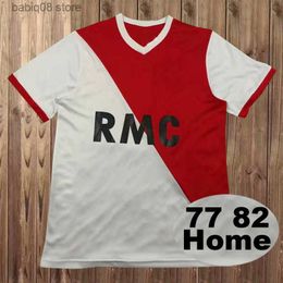 Fans Tops Tees 99 00 Monaco Club BARTHEZ Mens Retro Soccer Jerseys EMTEL 87 90 91 92 93 94 95 96 Accueil BEN YEDDER Rouge Blanc Football Shirt Uniformes à manches courtes T230720