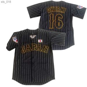Fans Tops Tees Baseball Jersey 16 Ohtani Outdoor Sportshirt button up shirt Strt Casual American Baseball Jersey Children/Adults Shirt H240530
