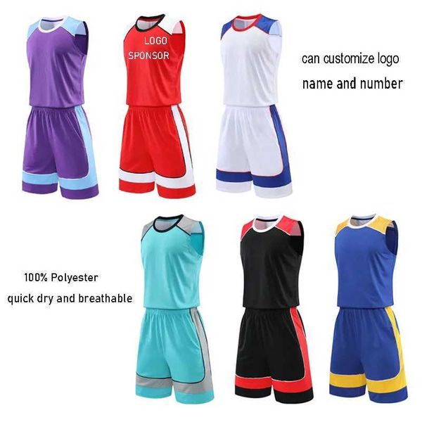 Fans Tops Tees CHEACH Customize Basketball Jersey Baloncesto para hombres Desgaste 100% Poliéster Rápido Seco Club Uniforme de baloncesto Vest Y240423