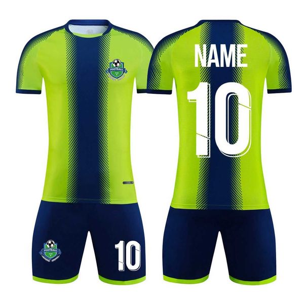 Fans Tops Campo de la liquidación Especial Precio para un para adultos Soccer Jersey Shorts Uniformes de chándal de pistas Juegos de entrenamiento de fútbol para niños Kit de fútbol Kitk8825 Y240423