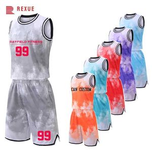 Fans tops TEES Aangepast Nieuw ontwerp Basketball Jersey Hoogwaardige sublimatie Printing Men Child Boys Sports Shirt College Basketball Jerseys Y240423