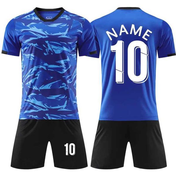 Les fans en tête de TEE personnalisable des maillots de football imprimés shorts personnalisés uniformes de vêtements de foot