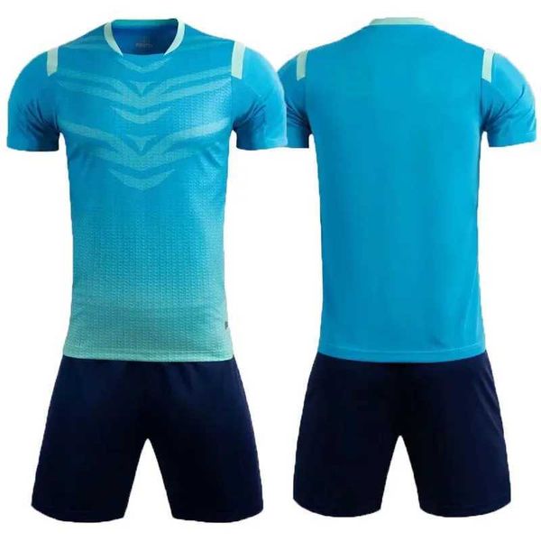 Les fans sont en tête des maillots de football Tees 22/23 Children Children Soccer Jerseys Set Mens Sportswear Blank Boys Running Training Costumes Men Fubol Training Suite Y240423