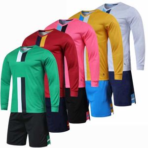 Les fans en tête de t-shirts à manches longues combinaisons de football pour enfants adultes jerseys de football sets des hommes de foot