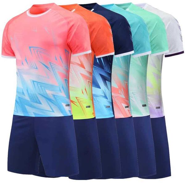 Fans Tops Tees Men Jerseys de fútbol Kits Sports Sports Survetement Sports Traje de carrera de trajes cortos para niños Adultos Maillot Soccer Y240423