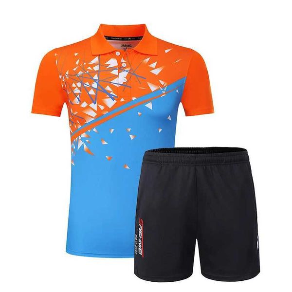 Fans Tops Tees Men Camisetas de tenis Conjuntos de nuevos pantalones cortos de diseño de Sport con camisetas transpirables Badminton Table Sportswear Sportswear Y240423