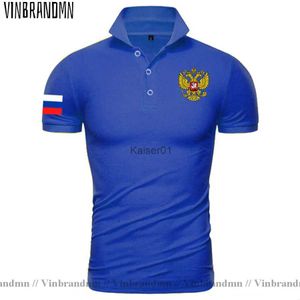 Fans Tops Tees Casual shirts voor heren RU Wapenschild Poloshirt Rusland Eagle Voetbal Custom Family Party Pride Shirt Russian Empire Double Eagles Poloshirt