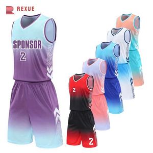 Fans tops TEES MENS PLOW Athletic Uniform Custom Print Basketball Jersey Mesh Tanktop en shorts gradient mode Patroon sublimatie DIY Y240423