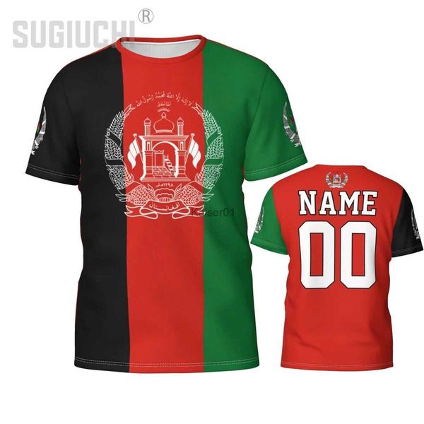 Fans Tops T-shirts T-shirts pour hommes Nom personnalisé Numéro Afghanistan Drapeau Emblème 3D T-shirts Vêtements pour hommes Femmes T-shirts Jersey Football Fans de football Cadeau T-shirt