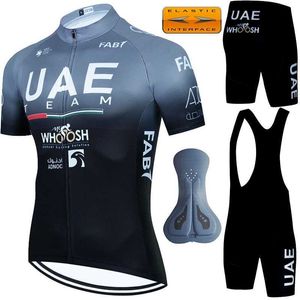 Les ventilateurs TOPS TEES Mountain Bike UAE complet 2024 Jersey Mens Mtb Gel Circuit Uniform Bike Summer Q240511