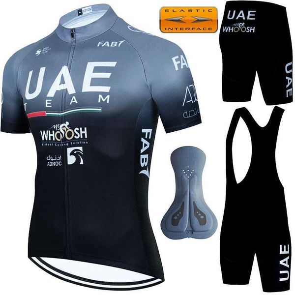 Les ventilateurs TOPS TEES Mountain Bike UAE complet 2024 Jersey Mens Mtb Gel Circuit Uniform Bike Summer Q240511