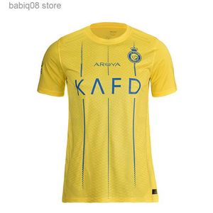 Fans staan ​​bovenaan TEES NASSR FC Derde 3e 3e 2324 voetballen Jerseys Kids Kit 2023 2024 Alhilal SFC Saoedi -voetbaloverhemden Zet zich thuis weg Al Ittihad Club Cristiano Ronaldo Neymar Jr Benz