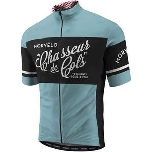 Fans Tops TEES NIEUW 2024 Zomer Morvelo Bicycle Jersey Mens Korte mouwen MTB MX Shirt Clothing Ropa Ciclismo Q240511