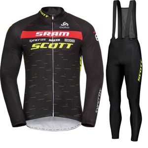 Fans tops TEES Scott MTB Bicycle Clothing Set lange mouwen heren voetbalhemd