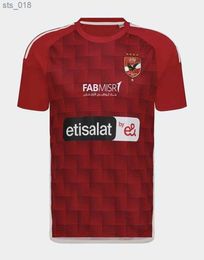 Fans Tops Tees Maillots de football 2023 2024 Al Ahly SC Maillots de football Dieng 23 24 Maillot Percy Tau M.Abdelmonem à domicile Kit adulte Chemise de football H240309